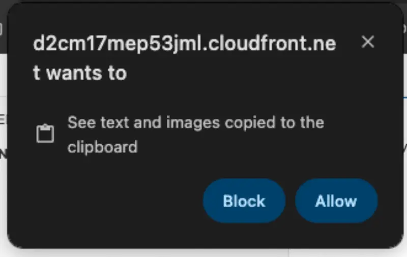 Chrome copy/paste